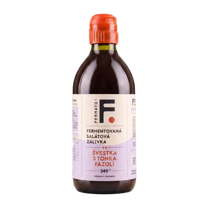 Fermato Fermentovaná salátová zálivka švestka s tonka fazolí 340 ml